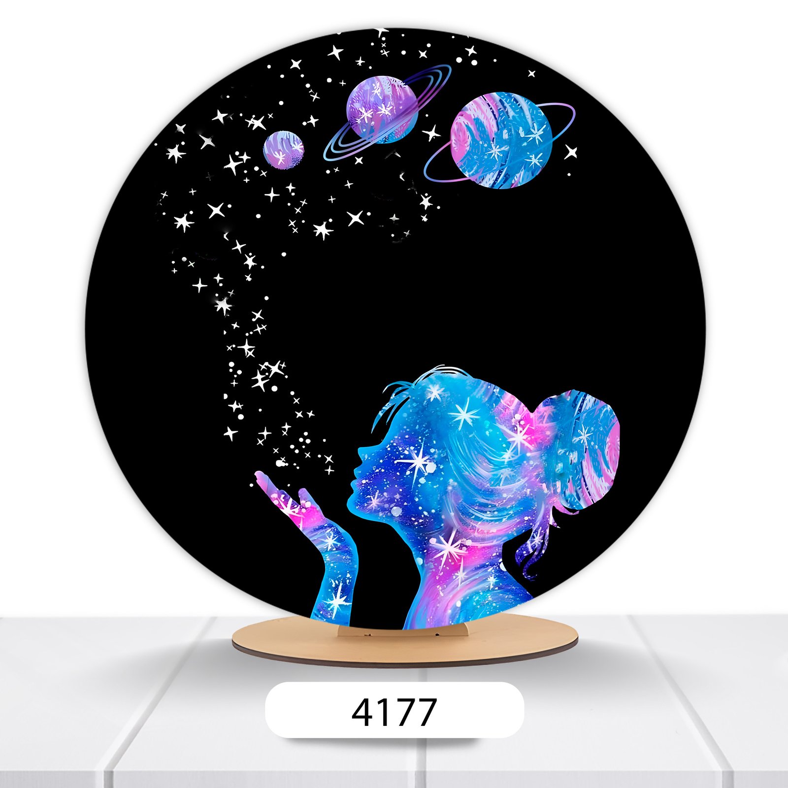 Painel Redondo Universo-Aliens 50x50cm - Imagem 3