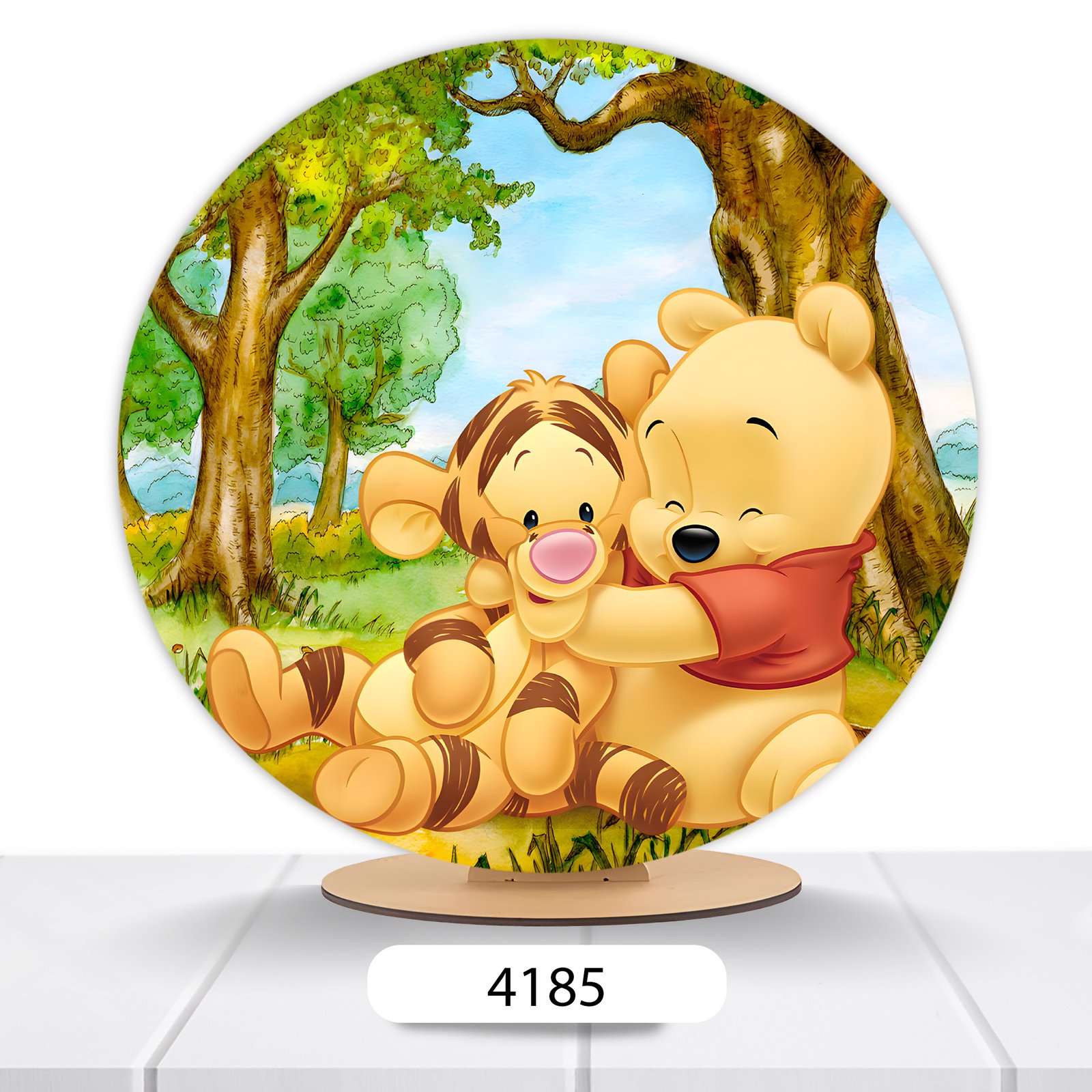 Painel Redondo Ursinho Pooh 50x50cm - Imagem 7