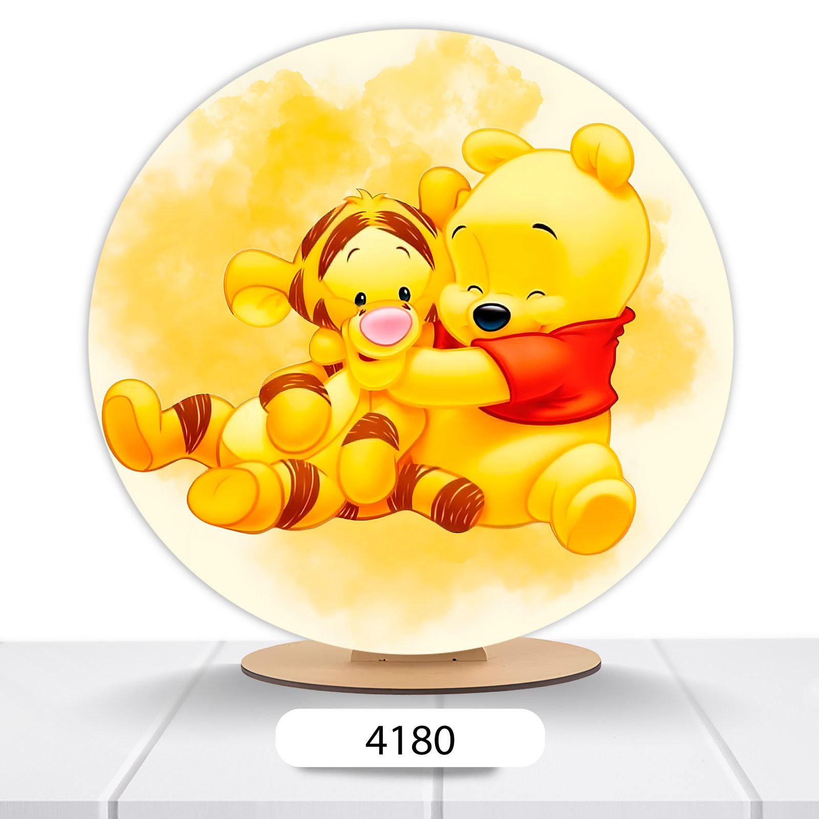 Painel Redondo Ursinho Pooh 50x50cm - Imagem 2