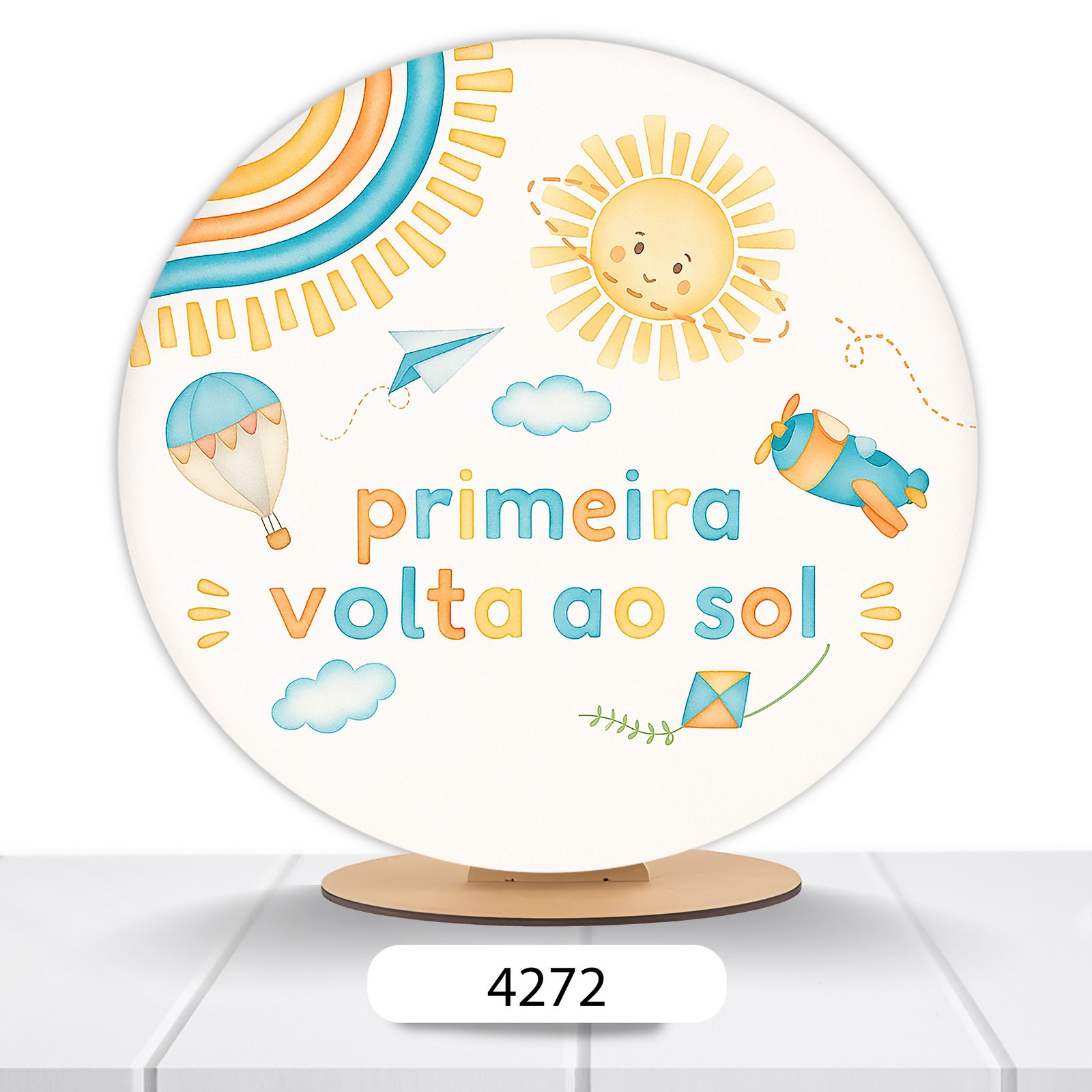 Painel Redondo Volta Ao Sol 50x50cm - Imagem 7