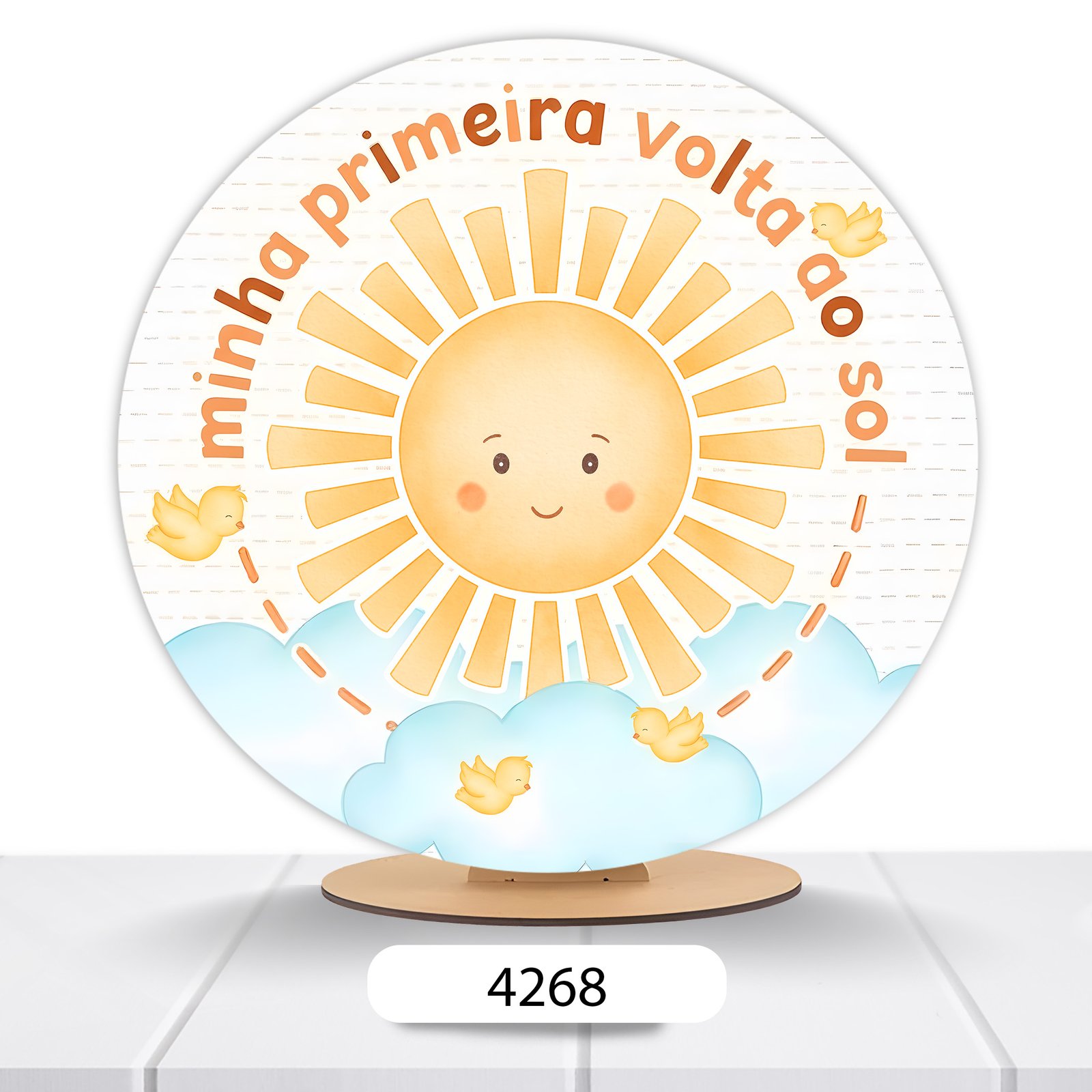Painel Redondo Volta Ao Sol 50x50cm - Imagem 3
