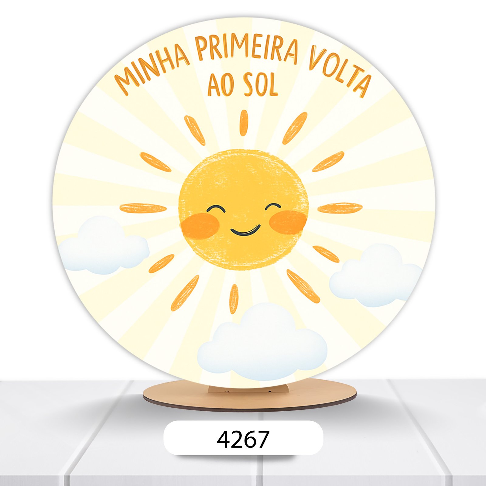 Painel Redondo Volta Ao Sol 50x50cm - Imagem 2
