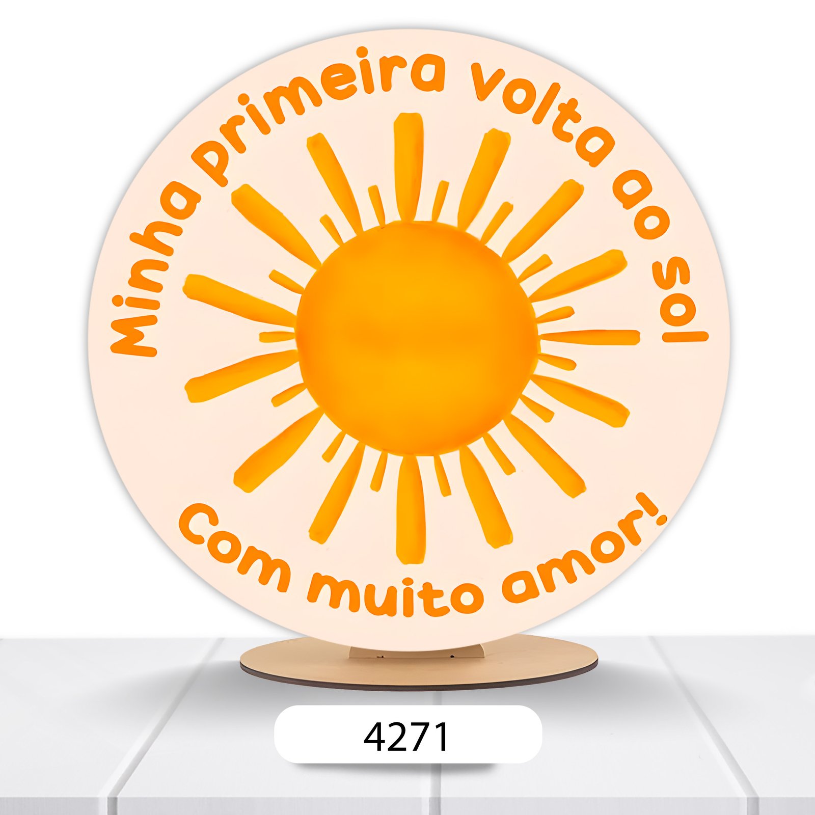 Painel Redondo Volta Ao Sol 50x50cm - Imagem 6