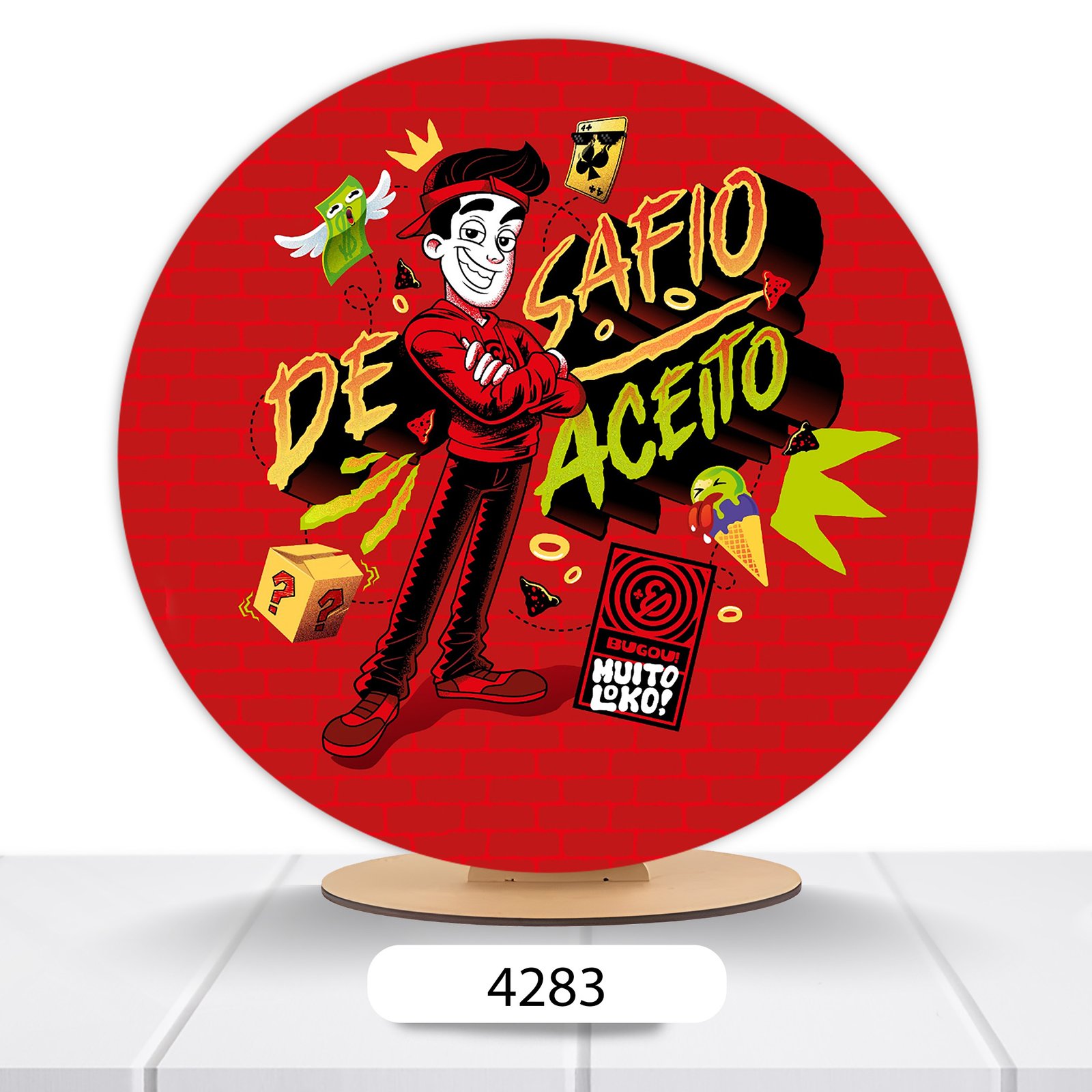 Painel Redondo Enaldinho 50x50cm