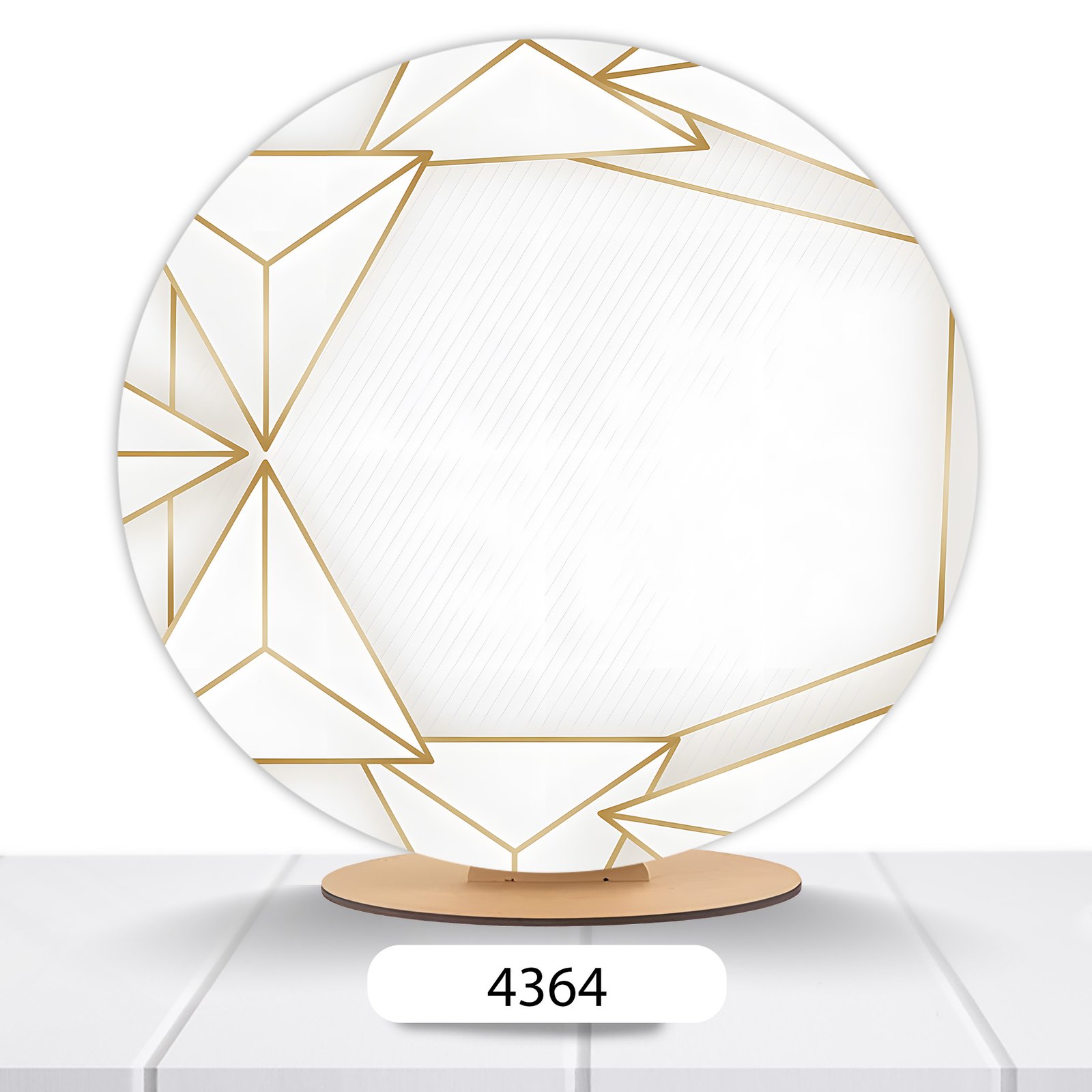 Painel Redondo Polígonos 50x50cm - Imagem 6