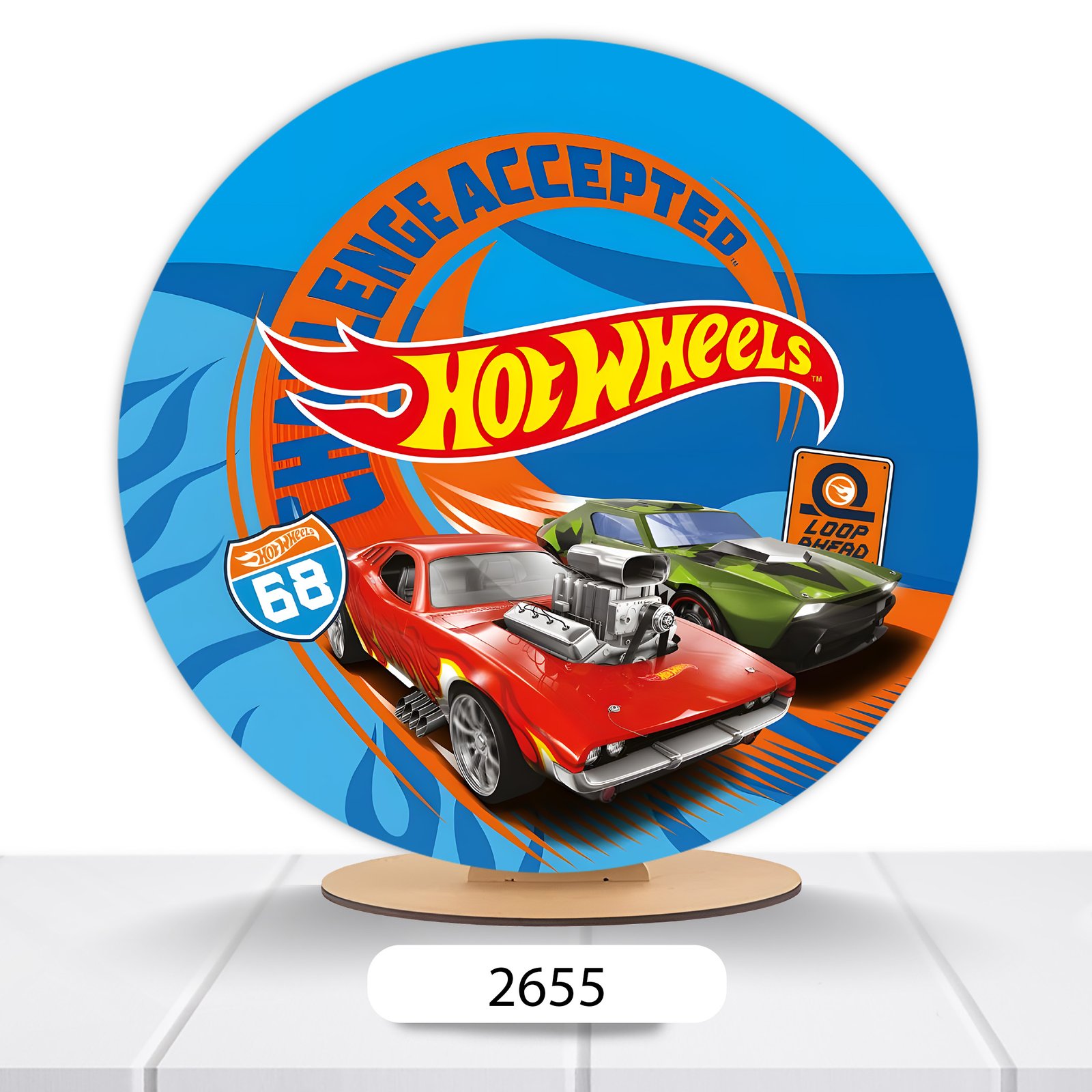 Painel Redondo Hot Wheels 50x50cm - Imagem 15
