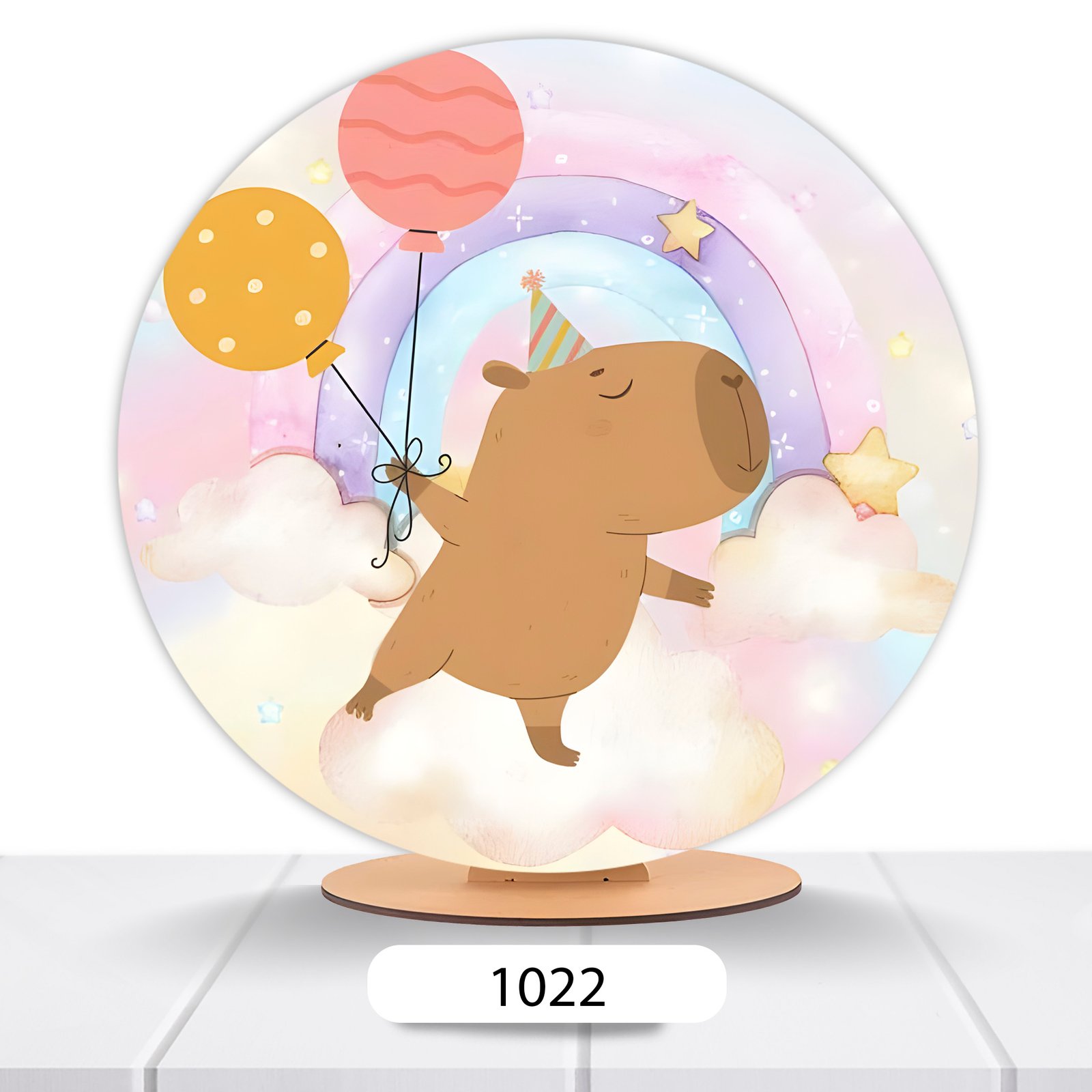Painel Redondo Capivara 50x50cm - Imagem 5