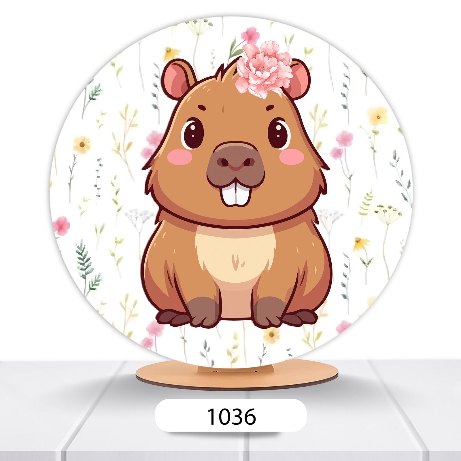 Painel Redondo Capivara 50x50cm - Imagem 19