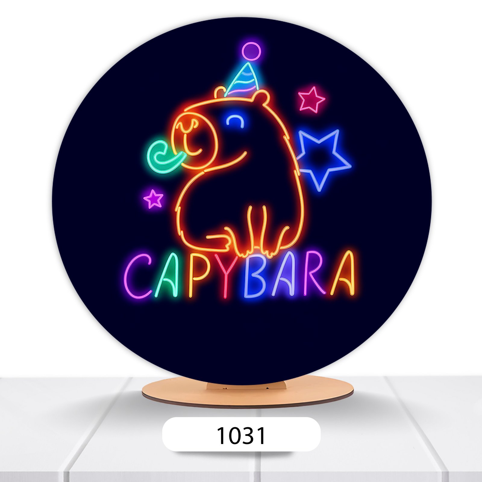 Painel Redondo Capivara 50x50cm - Imagem 14