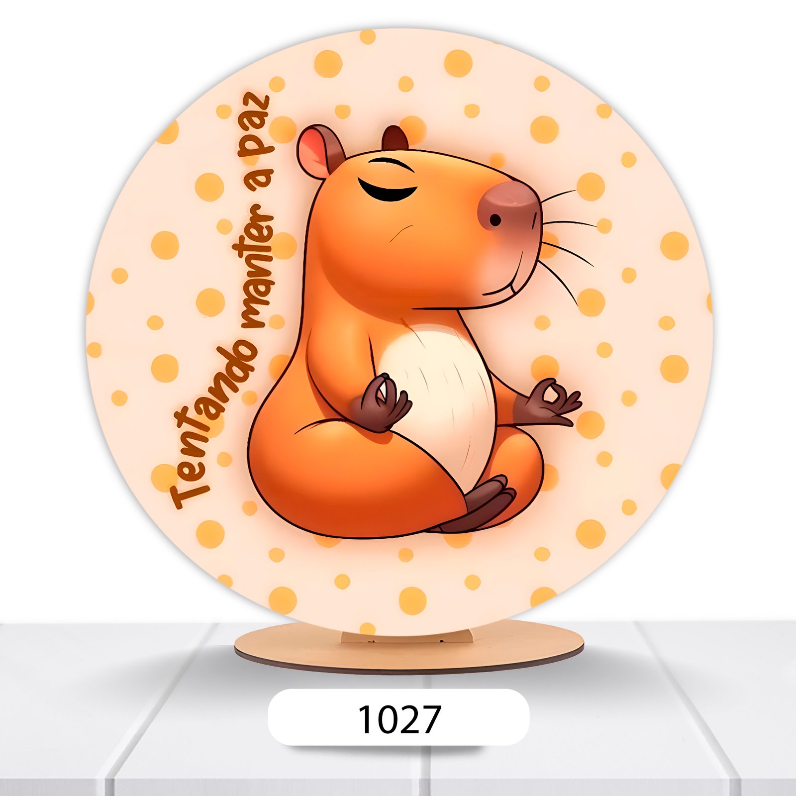 Painel Redondo Capivara 50x50cm - Imagem 10