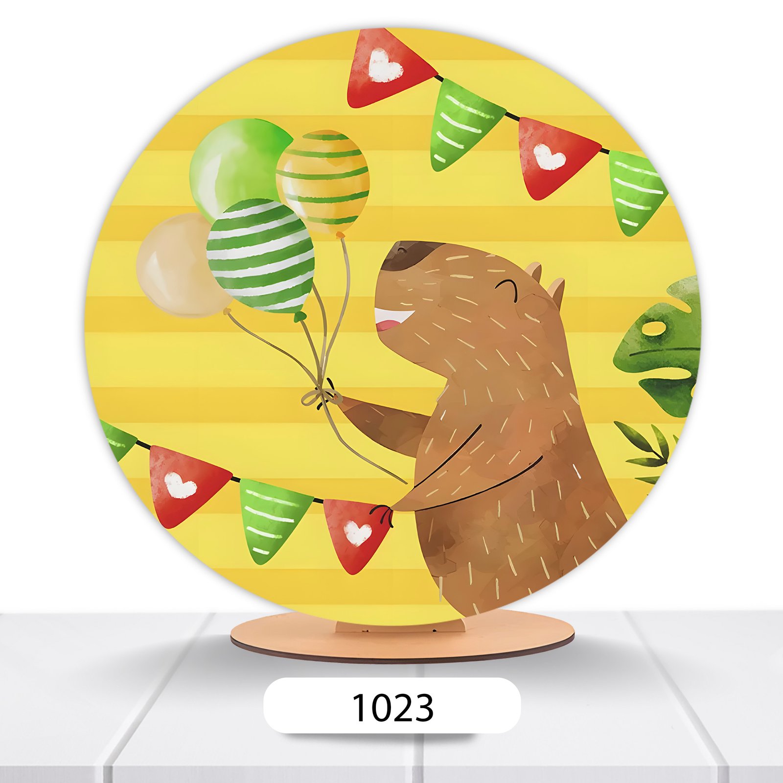 Painel Redondo Capivara 50x50cm - Imagem 6