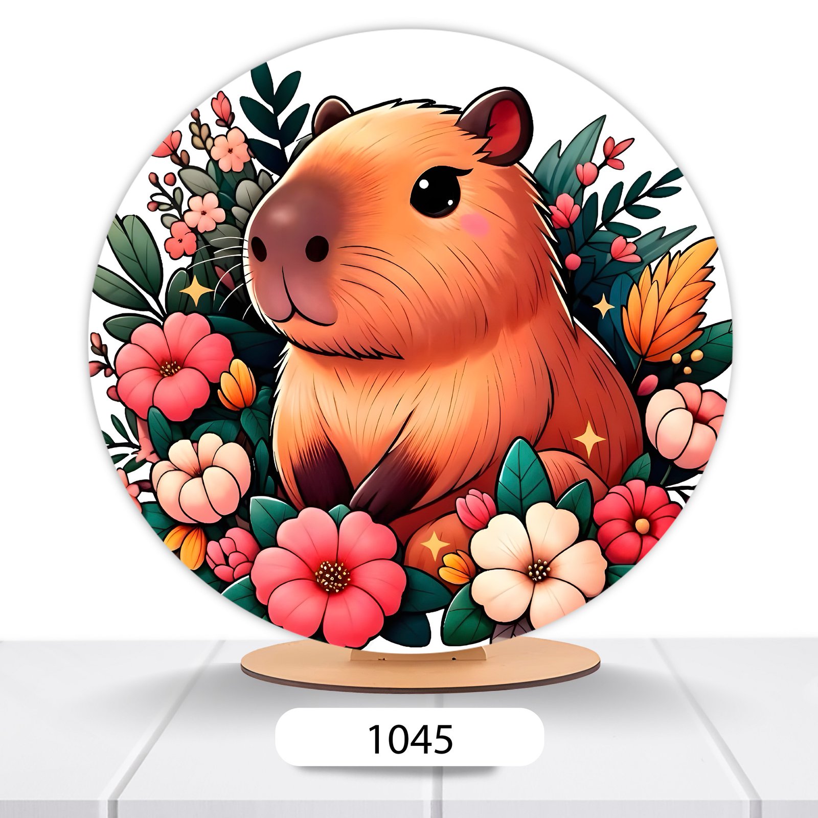 Painel Redondo Capivara 50x50cm - Imagem 9
