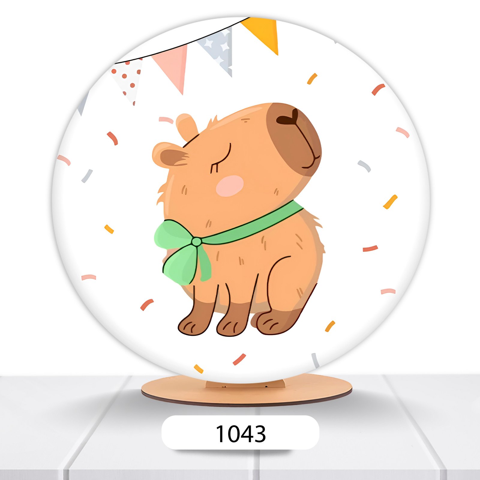 Painel Redondo Capivara 50x50cm - Imagem 7