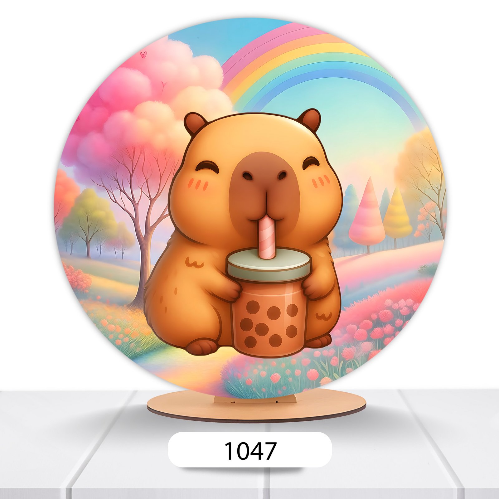 Painel Redondo Capivara 50x50cm - Imagem 11