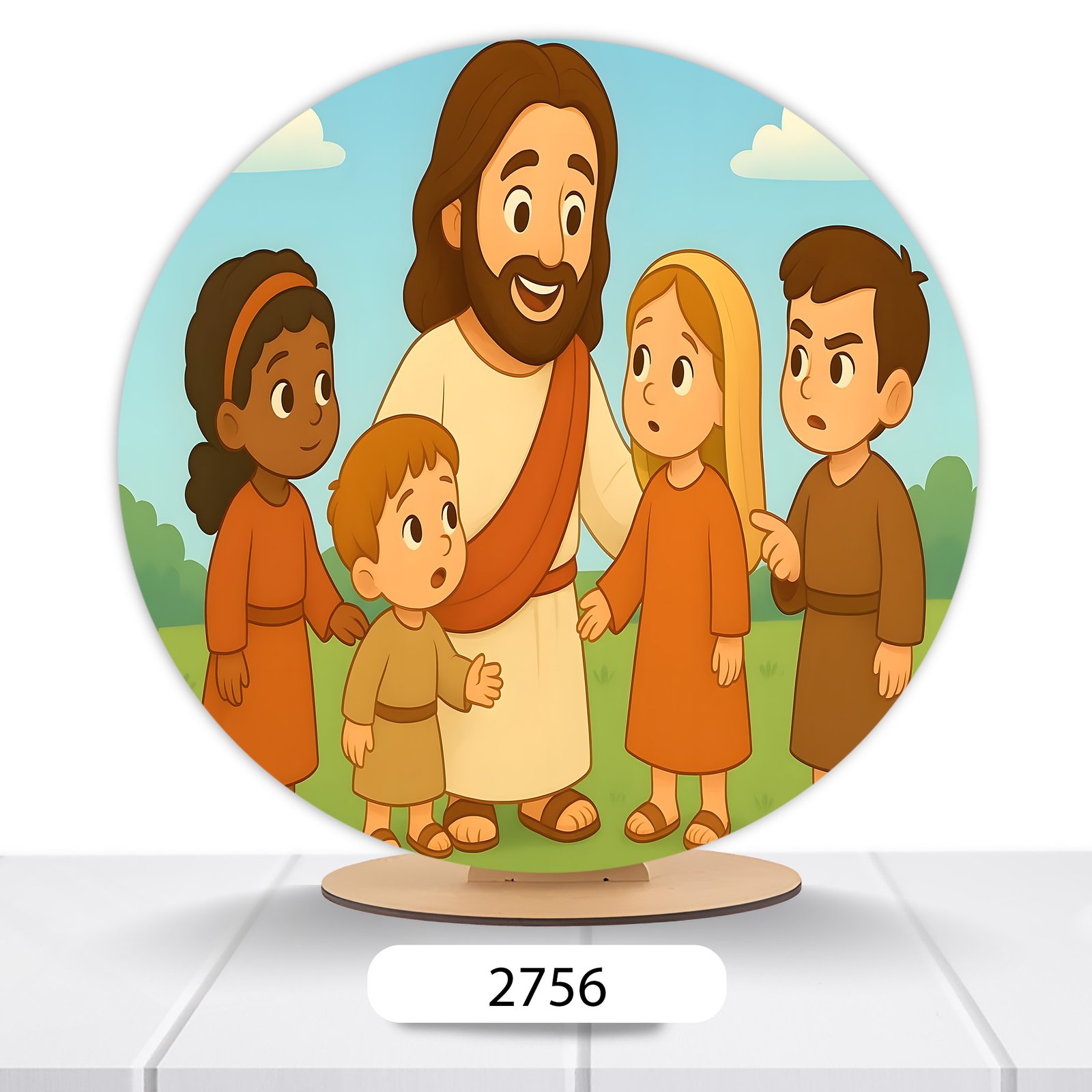 Painel Redondo Jesus 50x50cm - Imagem 18