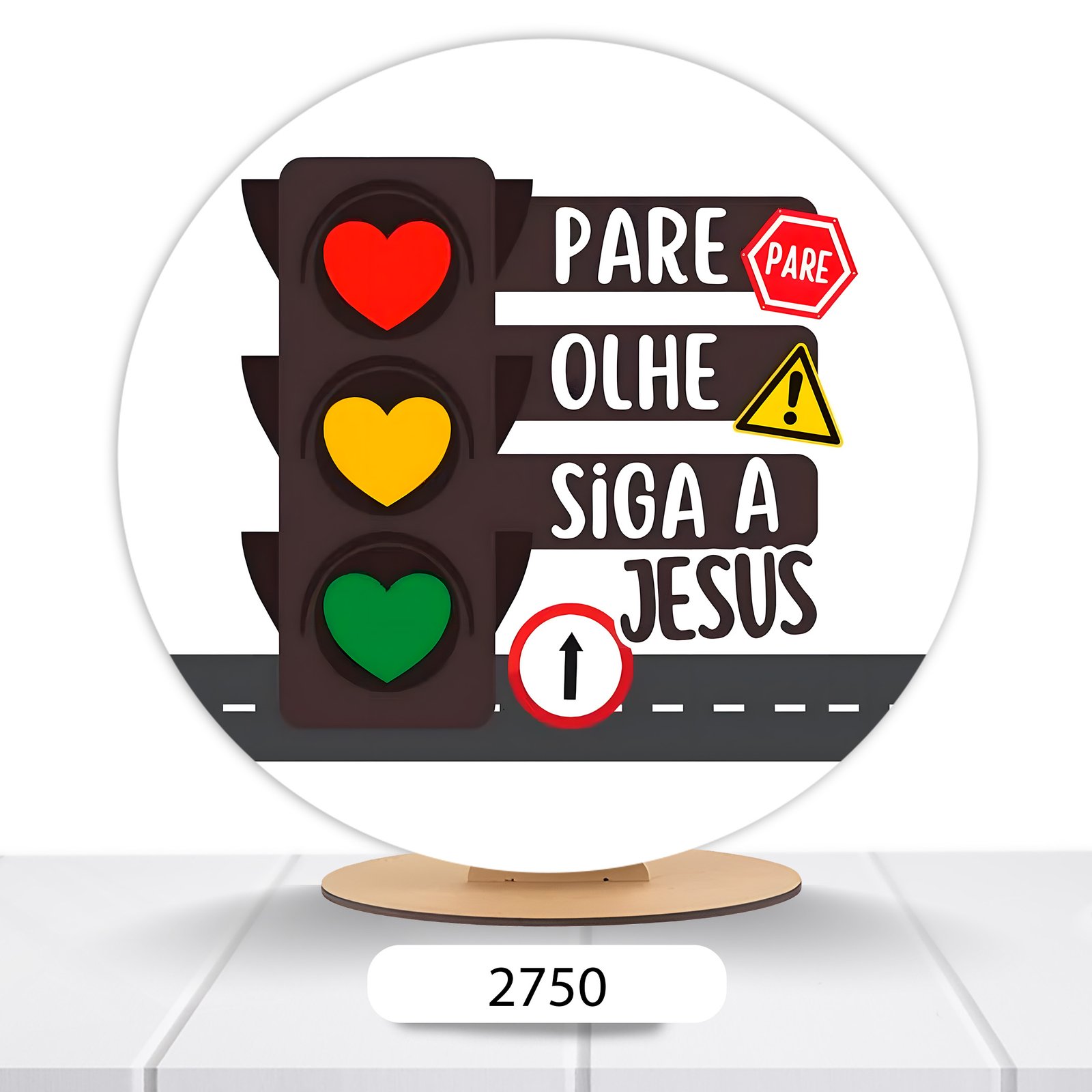Painel Redondo Jesus 50x50cm - Imagem 12