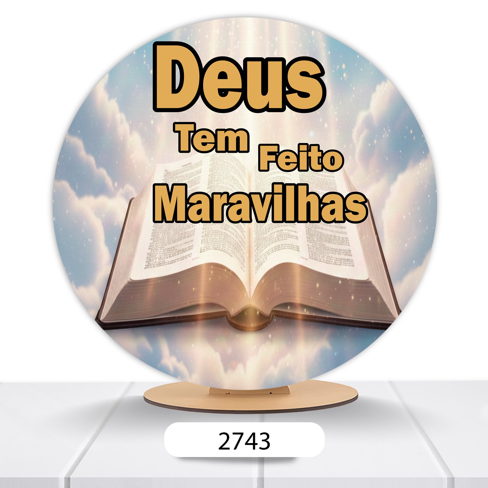 Painel Redondo Jesus 50x50cm - Imagem 5