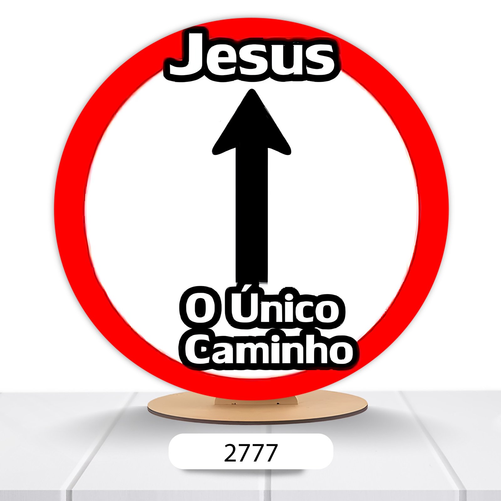 Painel Redondo Jesus 50x50cm