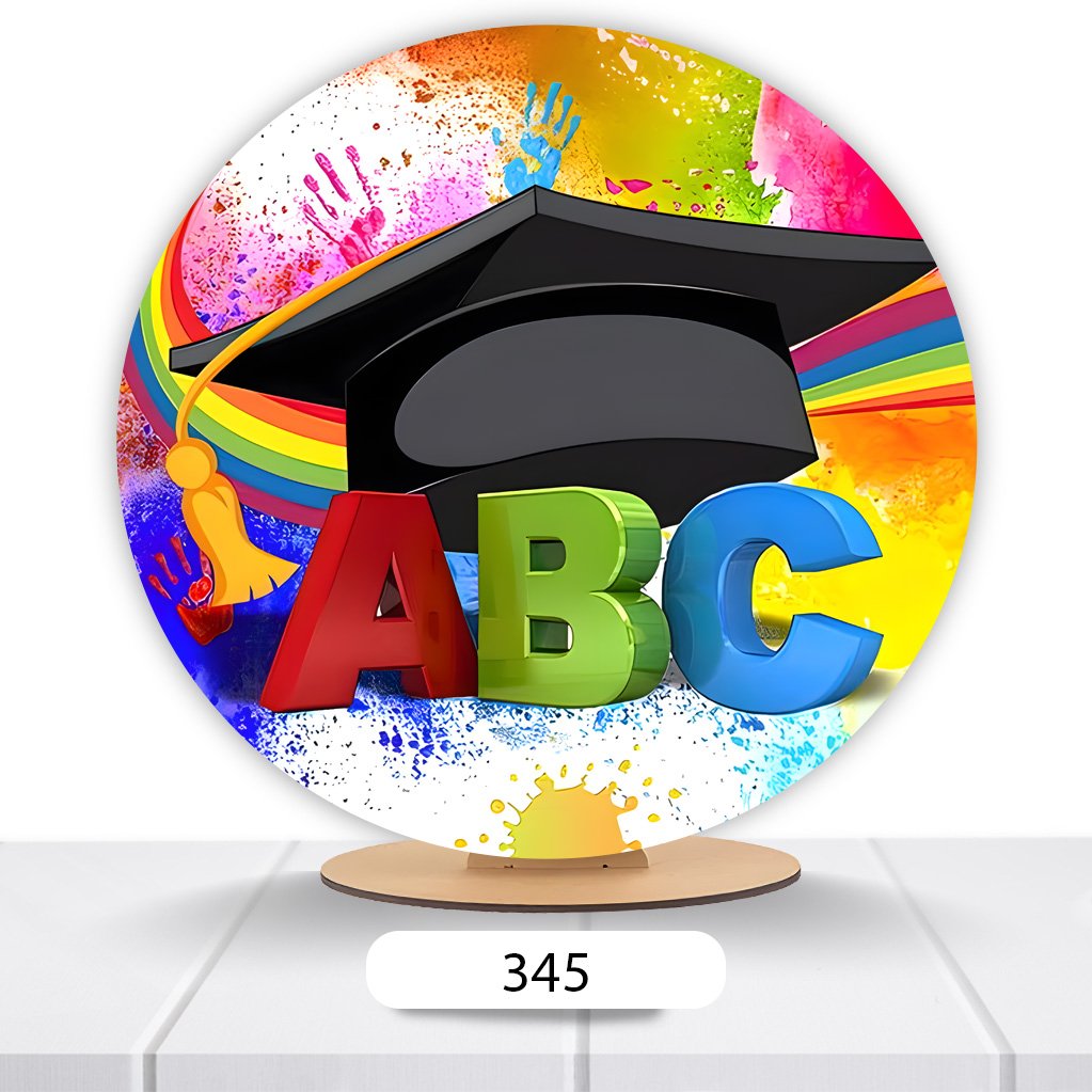 Painel Redondo ABC 50x50cm - Imagem 19